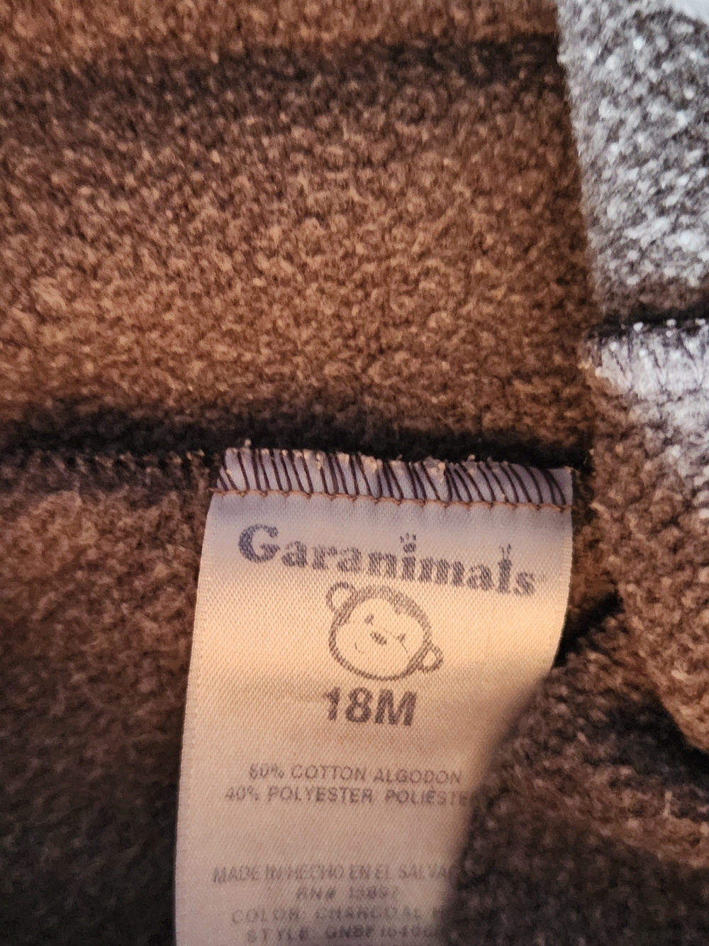 Garanimals And Okie Dokie Trio Pack: Brown, Light Gray & Black Kids Sweatpants - Picture 3 of 4